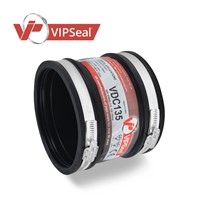Designed to perform in situations where there is reduced resistance to heavy earth loads or unstable ground. VIPSeal® drain couplings are made from the same elastomeric rubber sleeve as the standard coupling but come without the stainless steel shear band. They can join pipes in any material up to 275mm outside diameter.

Drain coupling applications:

As a coupling to join plain ended pipes
Repair damaged sections of pipes
Joining short or cut lengths of pipes
As an adaptor to join pipes of different material
As a connection for soil waste and vent applications